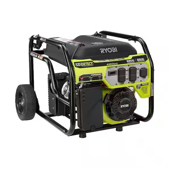 Ryobi generator on a white background