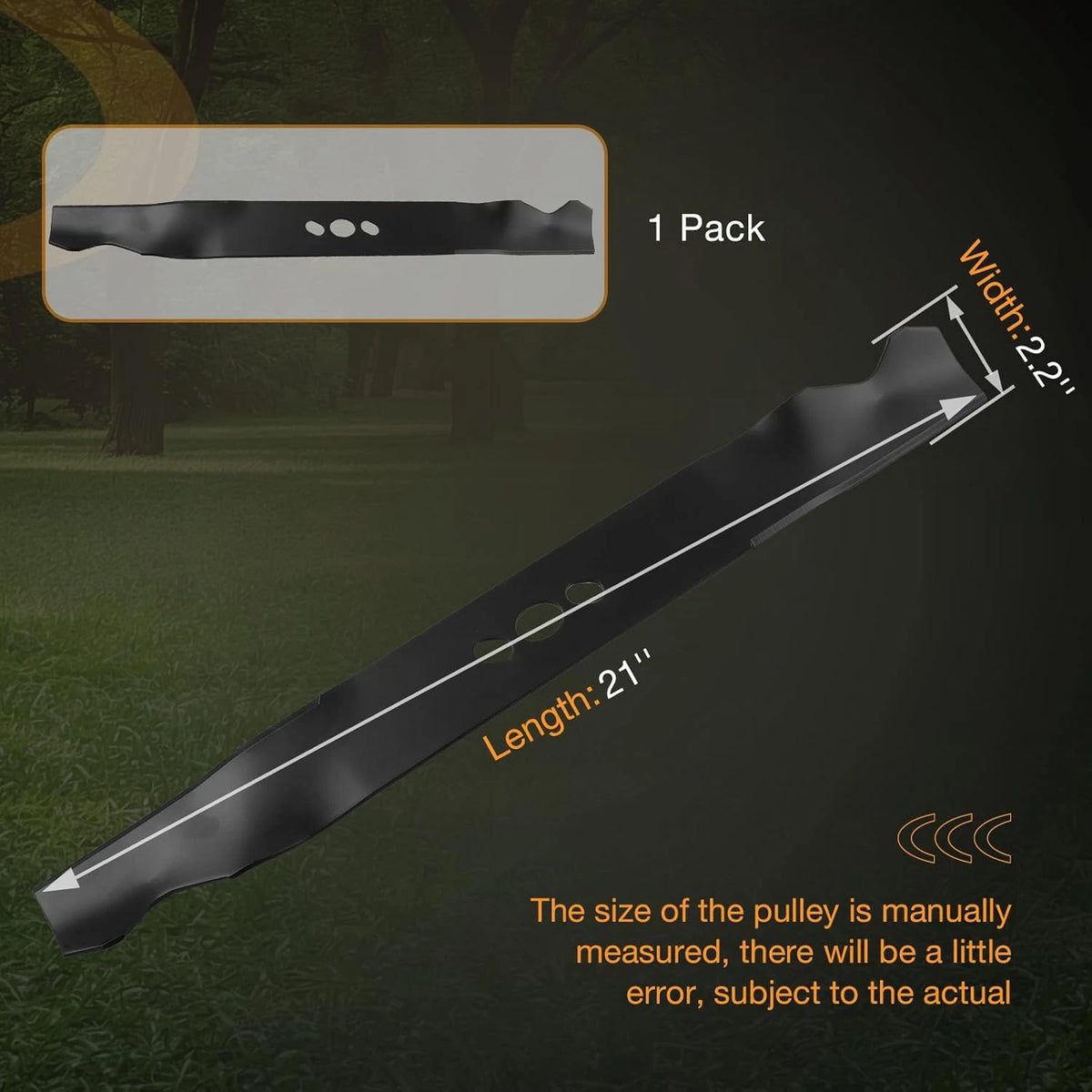 NEW 2105200317A Lawn Mower Blade For 21" Lawn Mower Deck MNA152505 MNA152701.