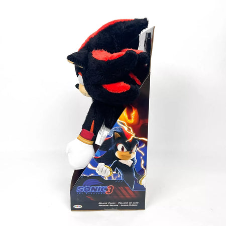 NEW Shadow 14 inch Deluxe Plush Doll Toy, Sonic The Hedgehog 3 Movie, Jakks 2024.