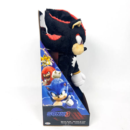 NEW Shadow 14 inch Deluxe Plush Doll Toy, Sonic The Hedgehog 3 Movie, Jakks 2024.
