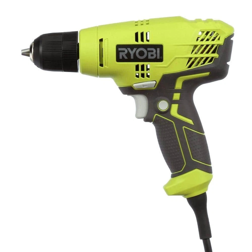 Ryobi D43K 5.5 Amp 3/8 Inch 1,600 RPM Variable Speed Trigger Corded Drill OPEN BOX.