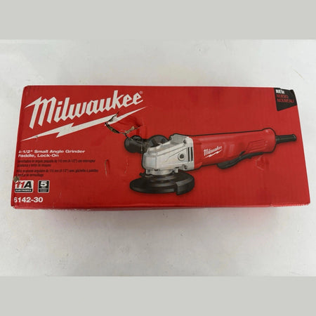 Milwaukee 6142-30 120V Angle Grinder - Red USED.