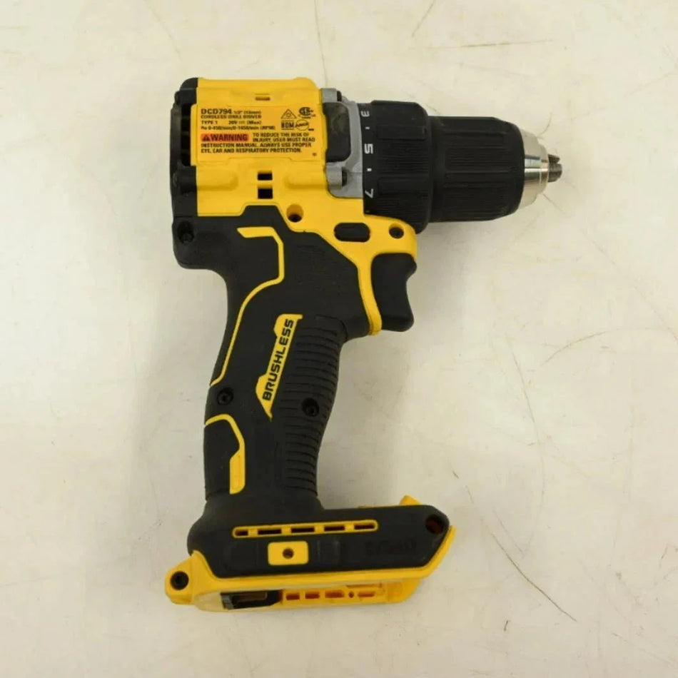 DEWALT DCD794 20V MAX 1/2" Compact 2-Speed Drill Driver USED.