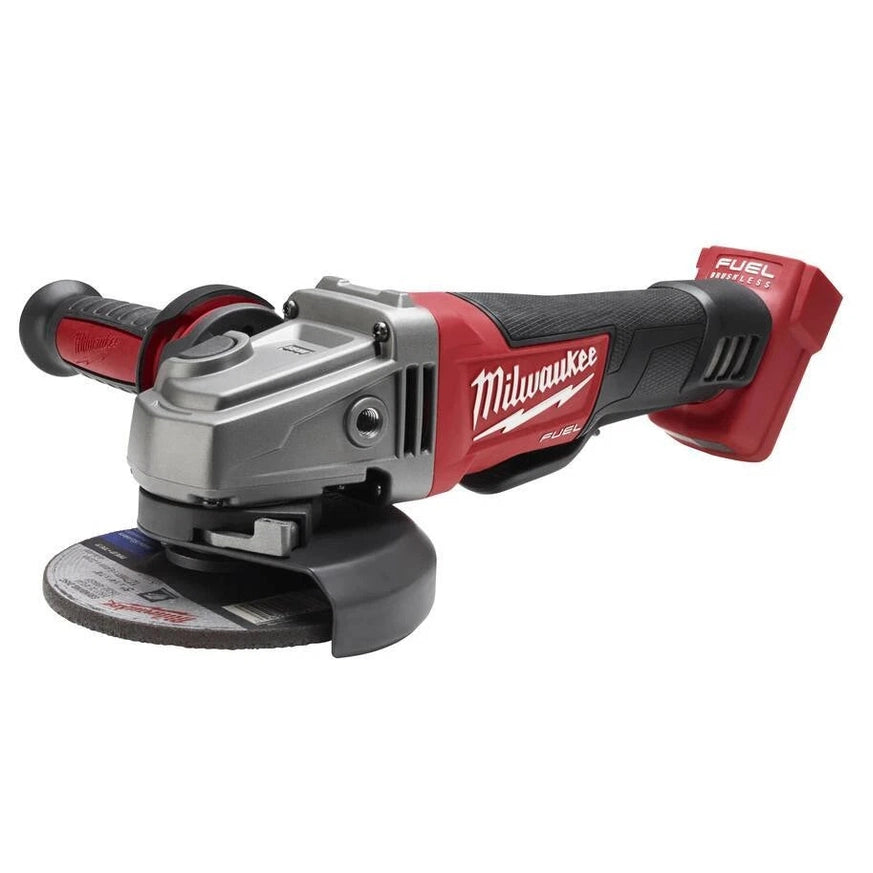 Milwaukee M18 FUEL 18V Brushless Cordless 4-1/2 in/5 in. Grinder w/Paddle Switch.