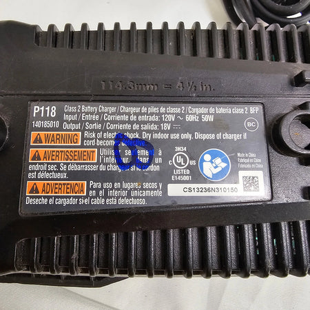 Ryobi P118 Battery Charger 18v One+ Plus USED