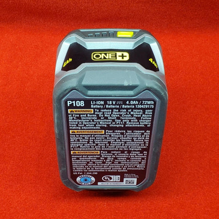 GENUINE OEM RYOBI 4.0Ah 18V Battery P108 LITHIUM-Ion ONE+ USED