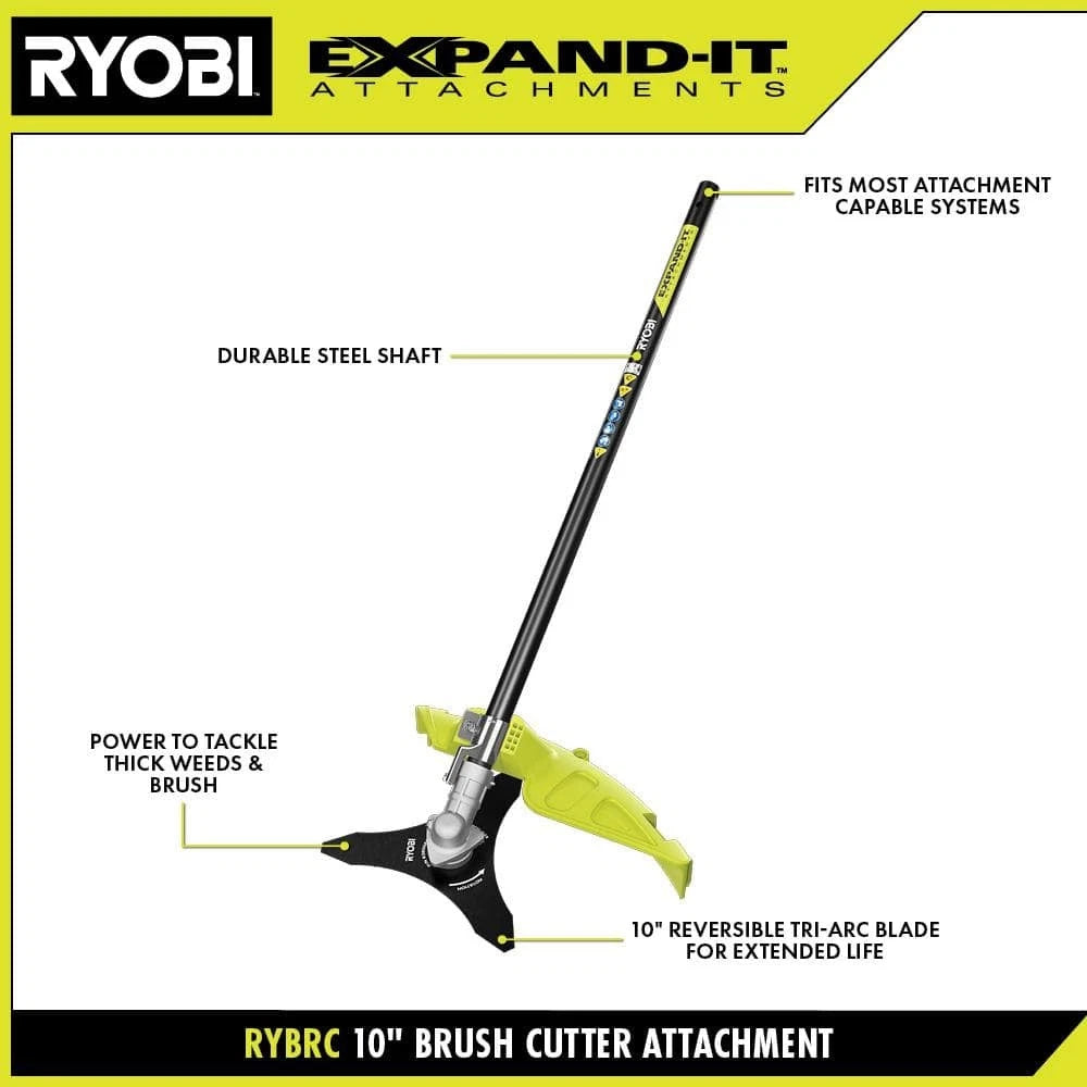 Ryobi Expand-It 10" Brush Cutter Attachment RYBRC | Open Box | Universal Fit