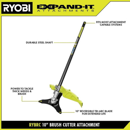 Ryobi Expand-It 10" Brush Cutter Attachment RYBRC | Open Box | Universal Fit