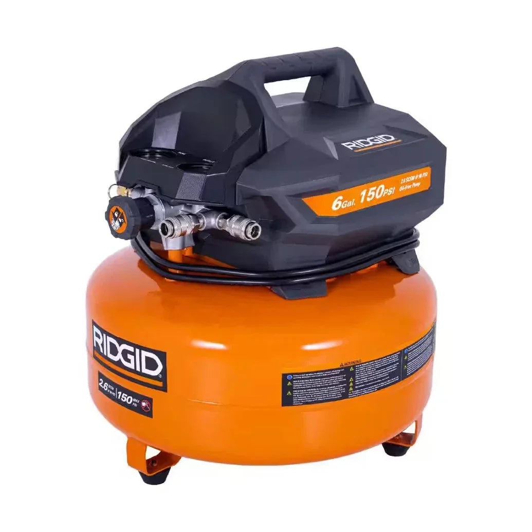 PICK UP / YARD PICK UP / YARD RIDGID 6 Gal. Portable Electric Pancake Air Compressor OPEN BOX.