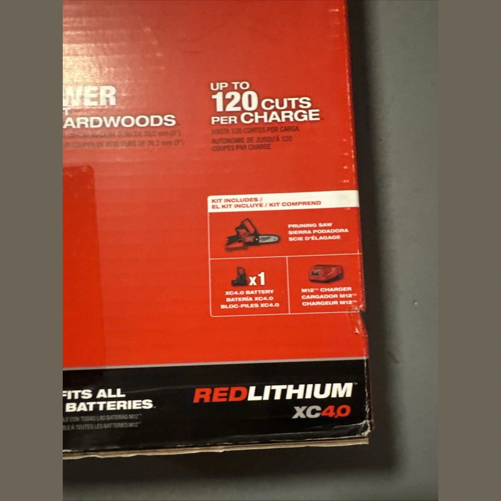 Milwaukee 2527-21 M12 FUEL Hatchet 6" Pruning Saw Kit 4.0 Ah Battery & Charger OPEN BOX