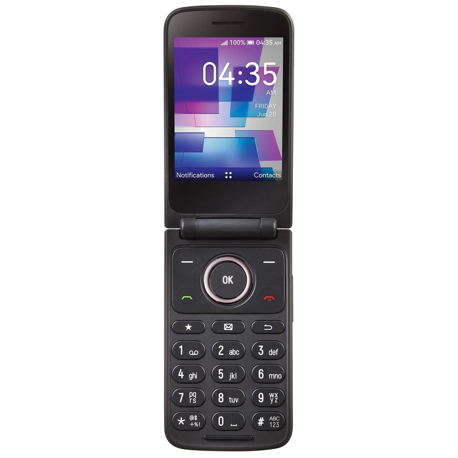 NEW Tracfone Flip 3, 16GB, Gray - Prepaid Feature Phone Locked to Tracfone