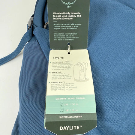 NEW Osprey Daylite Backpack Wave Blue 13L Travel Hike Commuter Minimal