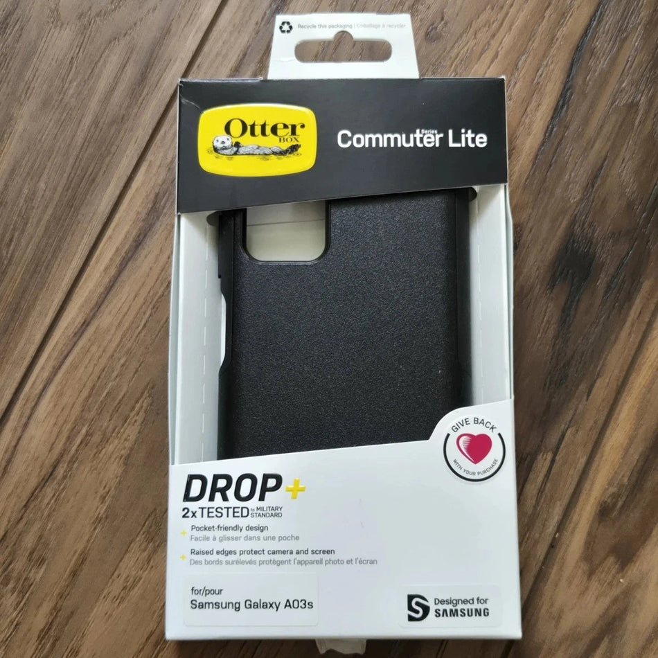 OtterBox COMMUTER SERIES LITE Case for Samsung Galaxy A03s - Black - NEW
