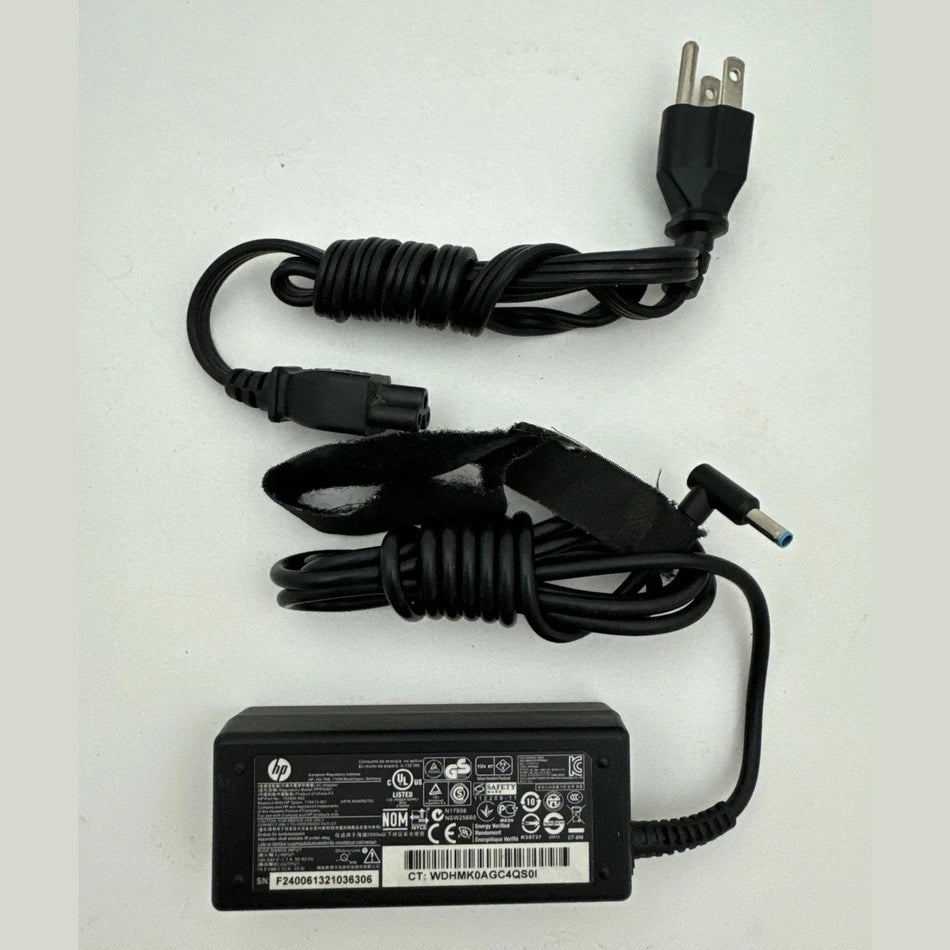 USED Genuine HP 65W AC/DC Adapter Power Supply 19.5V 3.33A PPP009C 709985-002 W/ Cord
