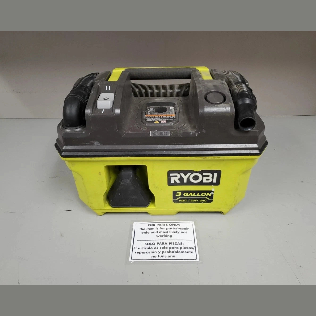 PARTS /WILL NOT WORK Ryobi PCL734 ONE+ 18V LINK Cordless 3 Gal. Wet/Dry Vacuum FOR PARTS ONLY