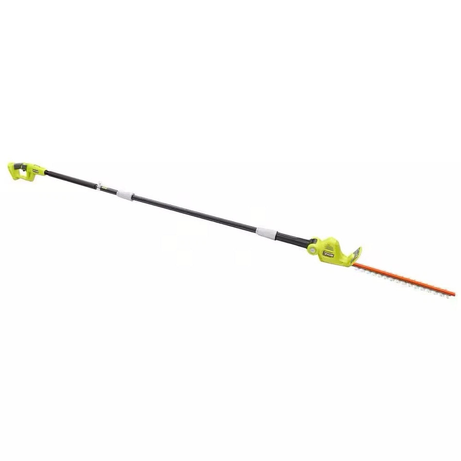 USED 1 TIME Ryobi ONE+ 18V 18in. Cordless Battery Pole Hedge Trimmer Tool Only