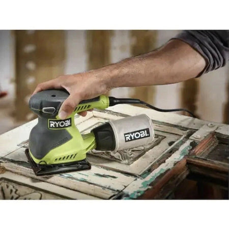 NEW Ryobi S652DGK Corded 1/4 Sheet 2 Amp 1/4 Sheet Finish Sander