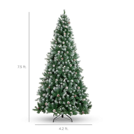 NEW Best Choice Products 7.5ft Pre-Decorated Holiday Christmas Tree for Home, Office