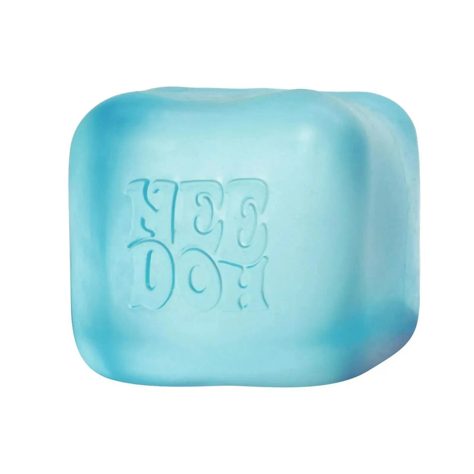 NEW Squeeze Me! Nee Doh Nice Cube Blue Schylling Slow Squish Sensory Toy Blue
