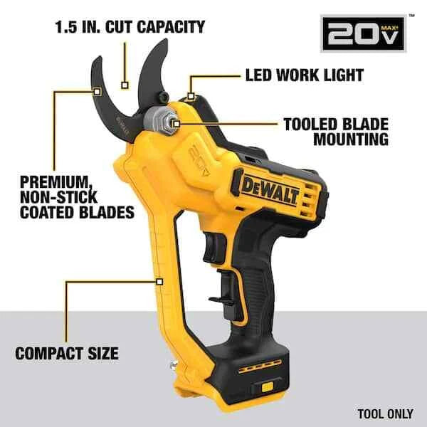 NEW DCPR320B 20V MAX Cordless Battery Powered Pruner Tool Only