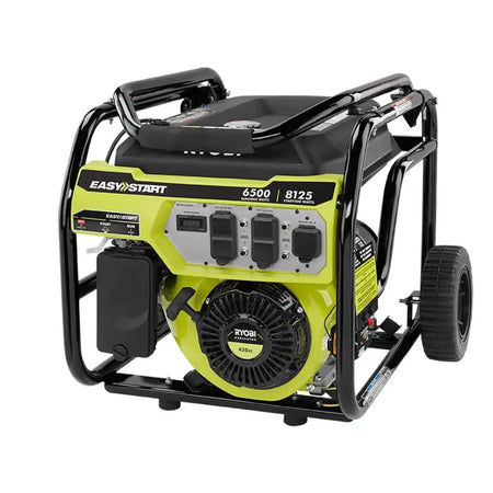 OPEN BOX RYOBI 6,500-Watt Gasoline Powered Portable Generator with CO Shutdown Sensor