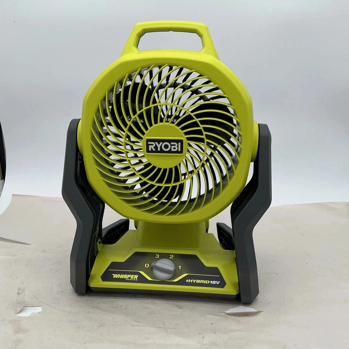 RYOBI ONE+ 18V USED Hybrid WHISPER 7.5 in. Fan Tool-Only, Green PCL811B TOOL ONLY