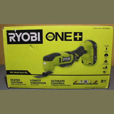 Ryobi ONE+ PCL430K1 18V Cordless USED Multi-Tool Kit w/2.0ah Battery & Charger