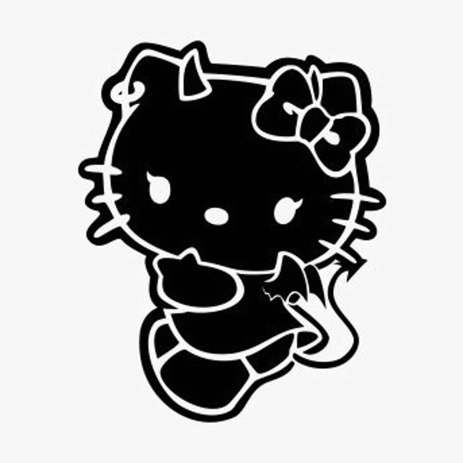 Decal Vinyl Truck Car Sticker - Hello Kitty Devil