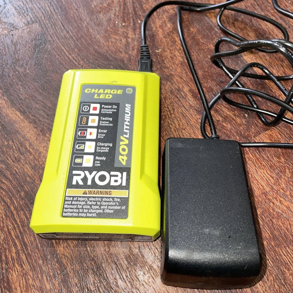 Ryobi OPEN BOX 40V Battery Charger OP404/404VNM, Lithium Ion, Tested, Charger Only
