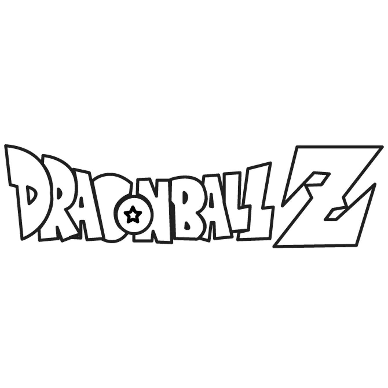 Vinyl Decal Truck Car Sticker Laptop - Dragon Ball Z Logo Title