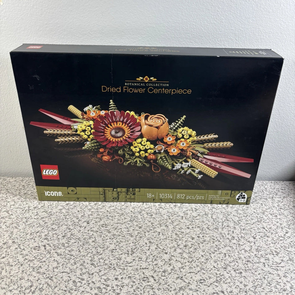 LEGO Botanicals: Dried Flower Centerpiece (10314) Fall Autumn Retired New Sealed