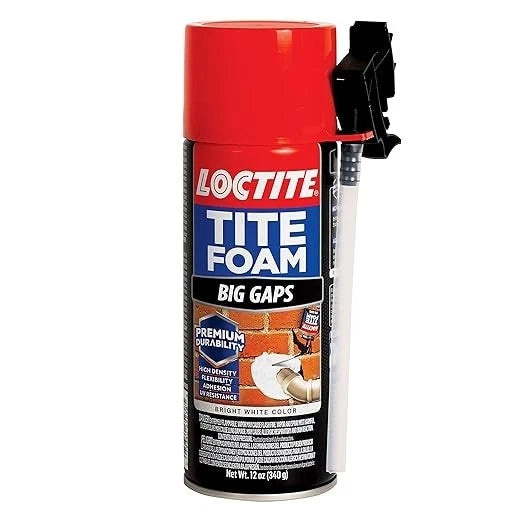 Loctite NEW Tite Foam Big Gaps White Insulating Sealant Expands Fills 3 Inch Cracks