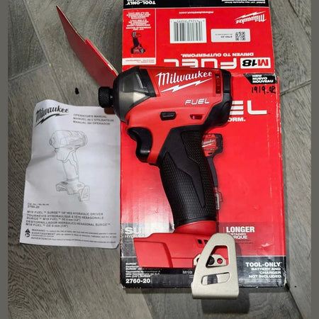 Milwaukee OPEN BOX 2760-20 M18 FUEL 18V Surge 1/4" Hex Hydraulic Driver Tool Only