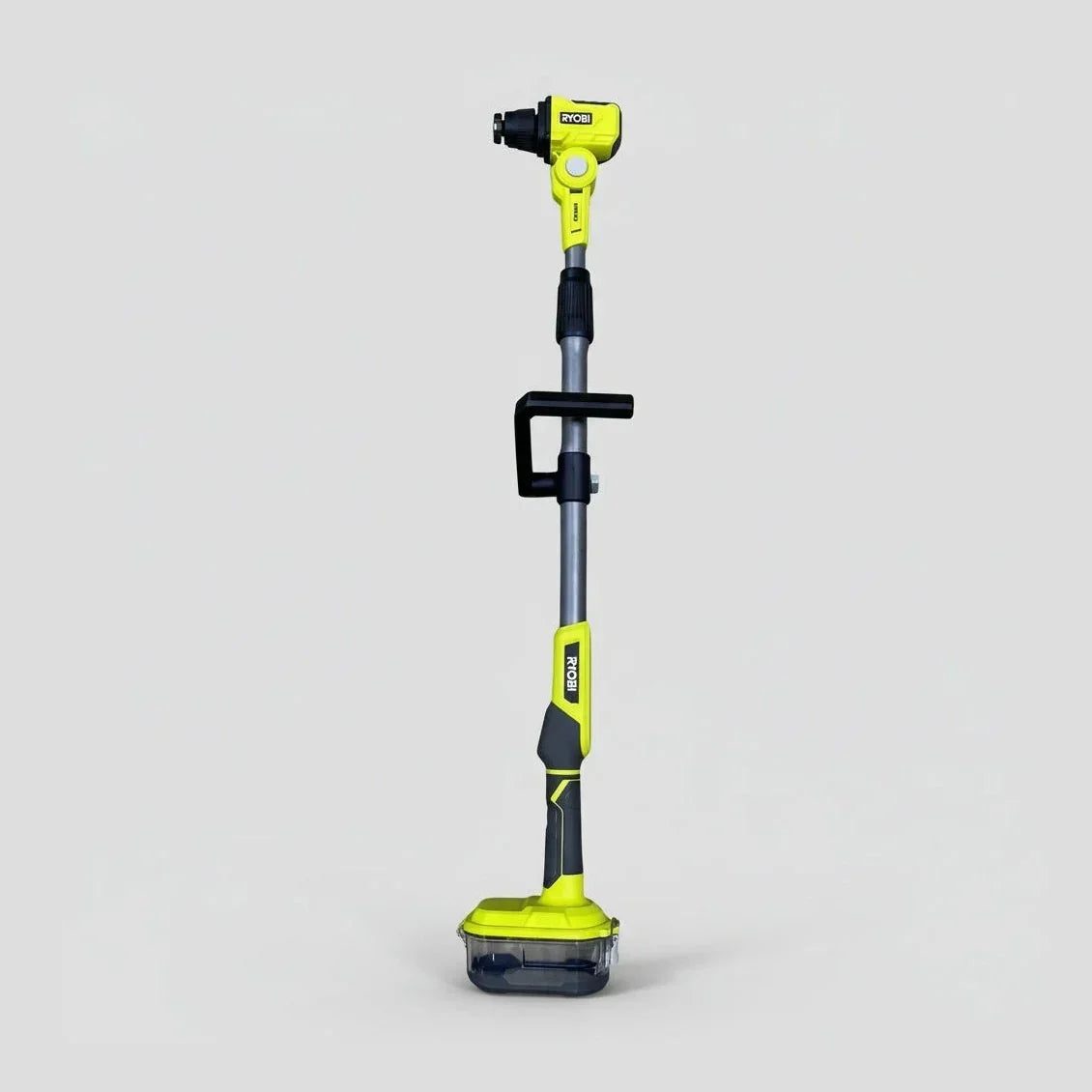 Yellow and black power tool on a white background