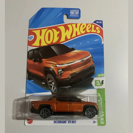 Hot Wheels toy car in packaging on a cardboard background