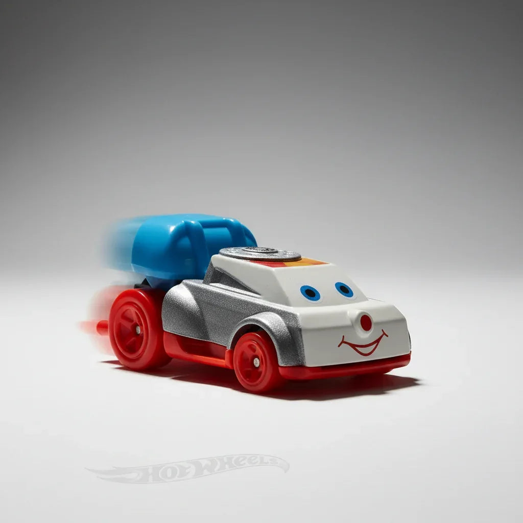 Hot Wheels toy car in packaging with visible branding