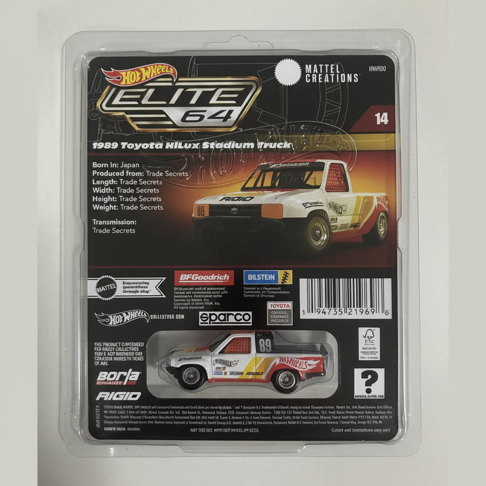 1989 Toyota HiLux Stadium Truck Hot Wheels Elite 64