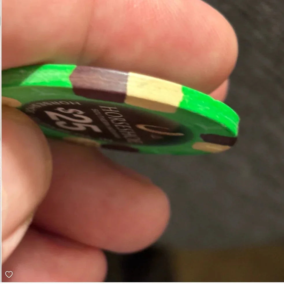 $25 HORSESHOE CASINO CHIP POKER CHIP INDIANA GAMBLING TOKEN