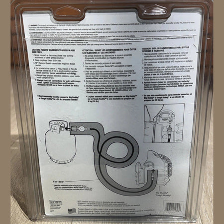 Mr Heater Big /Tough Buddy Heater 12' Propane Hose Regulator Large Tank F271803