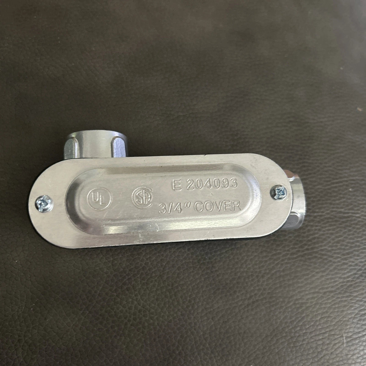 Halex 58307 3/4" Aluminum Threaded Conduit Body With Cover & Gasket Type LL