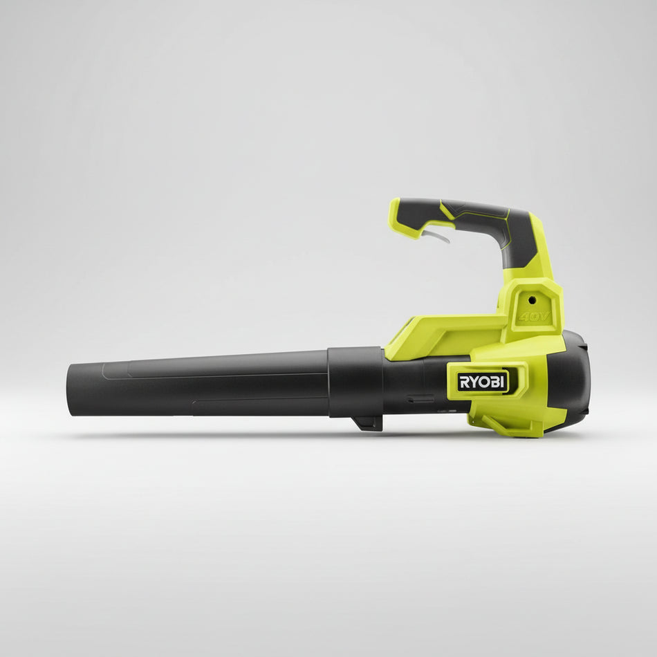 Ryobi leaf blower on a white background