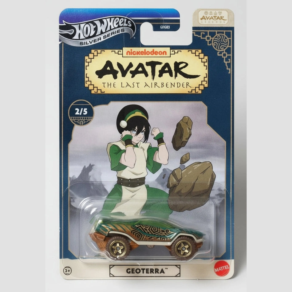 Hot Wheels Avatar: The Last Airbender Geoterra figure packaging
