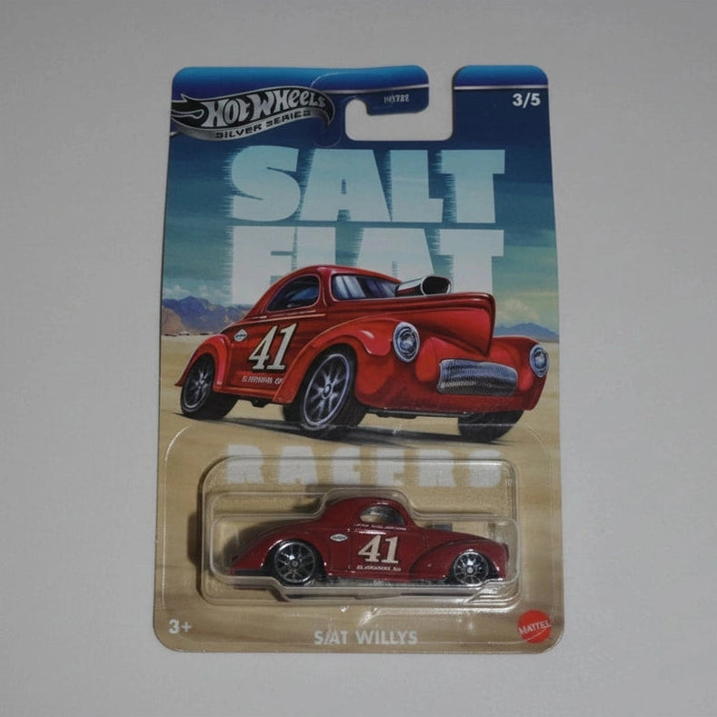 Hot Wheels 1941 Willys Red Salt Flat Silver Series 3/5