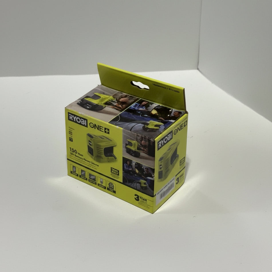 Ryobi power station packaging on a white background