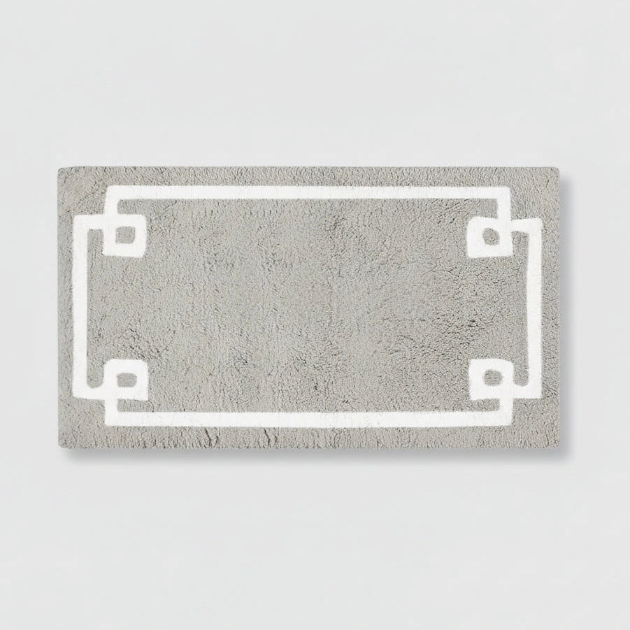 Madison Park Evan T4104119 Tufted Cotton Bath Rug 24x40 Grey