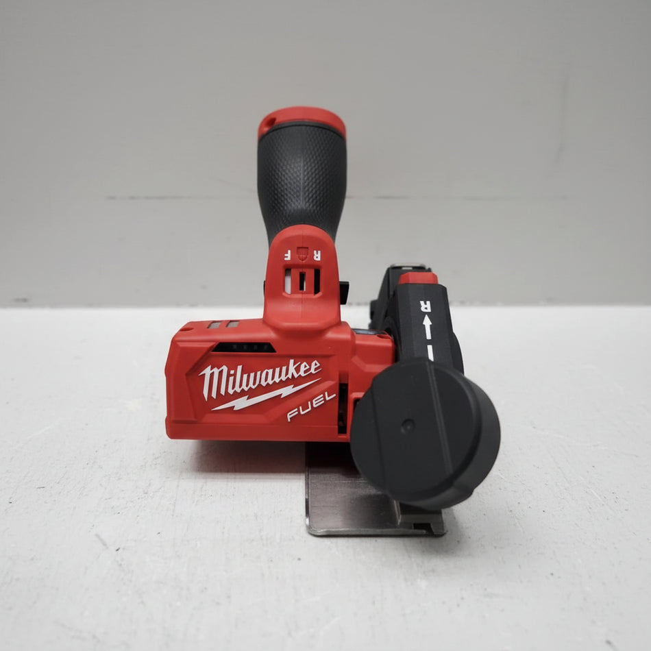 Red Milwaukee power tool on a white background