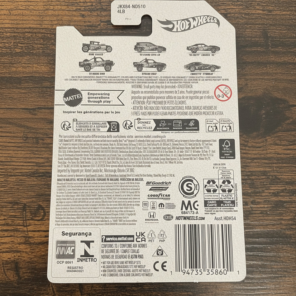 Hot Wheels 87 Dodge D100 58th Anniversary Blue Gold New