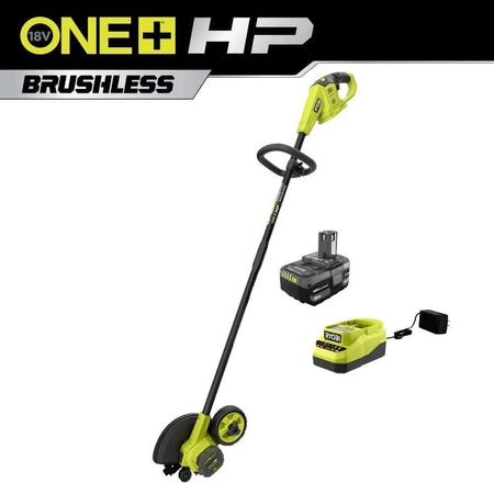 RYOBI ONE+ HP 18V Brushless Edger with 4.0 Ah Battery and Charger NEW