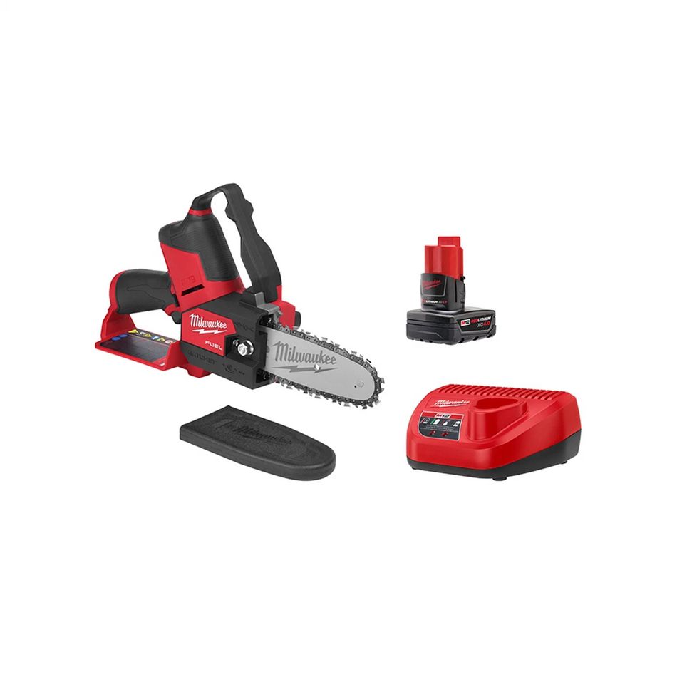Milwaukee 2527-21 M12 FUEL Hatchet 6" Pruning Saw Kit 4.0 Ah Battery & Charger OPEN BOX
