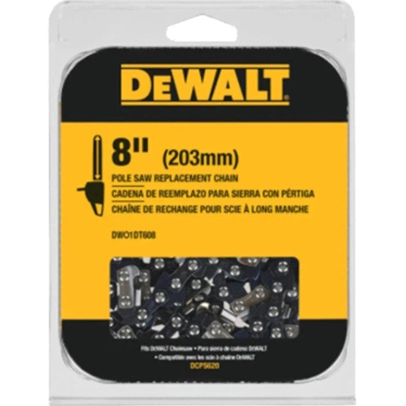 NEW DeWALT DWO1DT608 8" Pole Saw Replacement Chain SB12